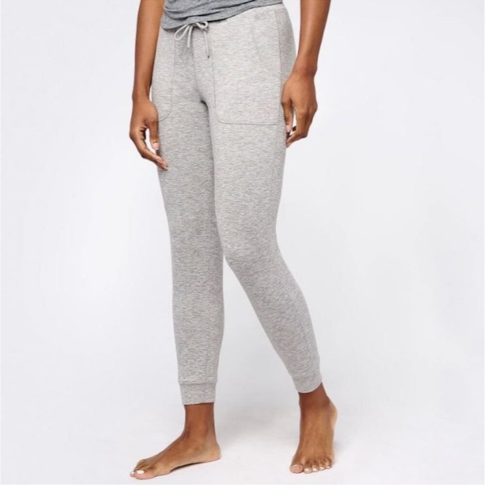 Barefoot Dreams Malibu Collection Butterchic Knit Jogger Size Large Gray